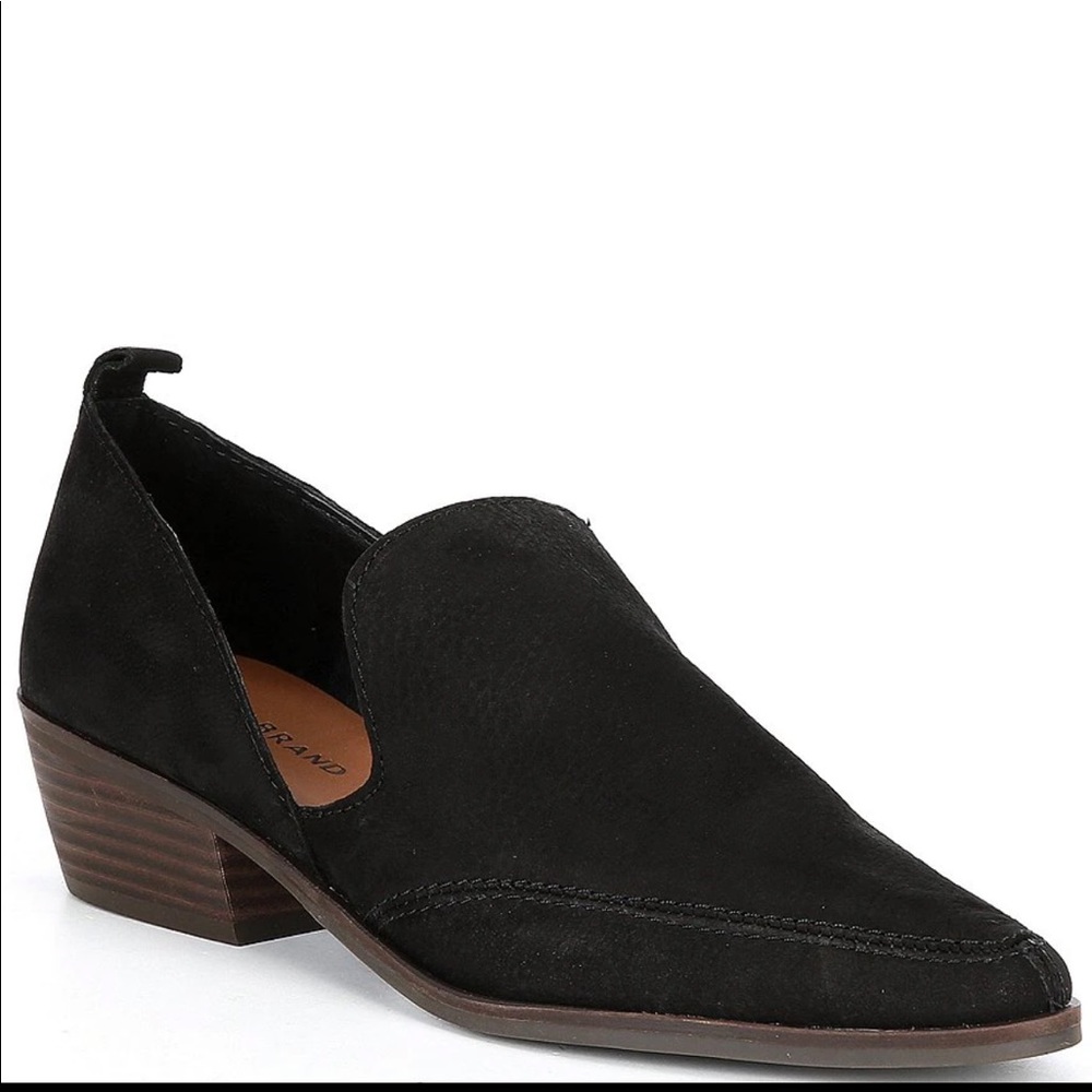 NWOT Lucky Brand Mahzan Leather Block Heel Loafers  Sz. 8